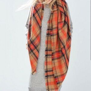 sale | zara • plaid blanket scarf